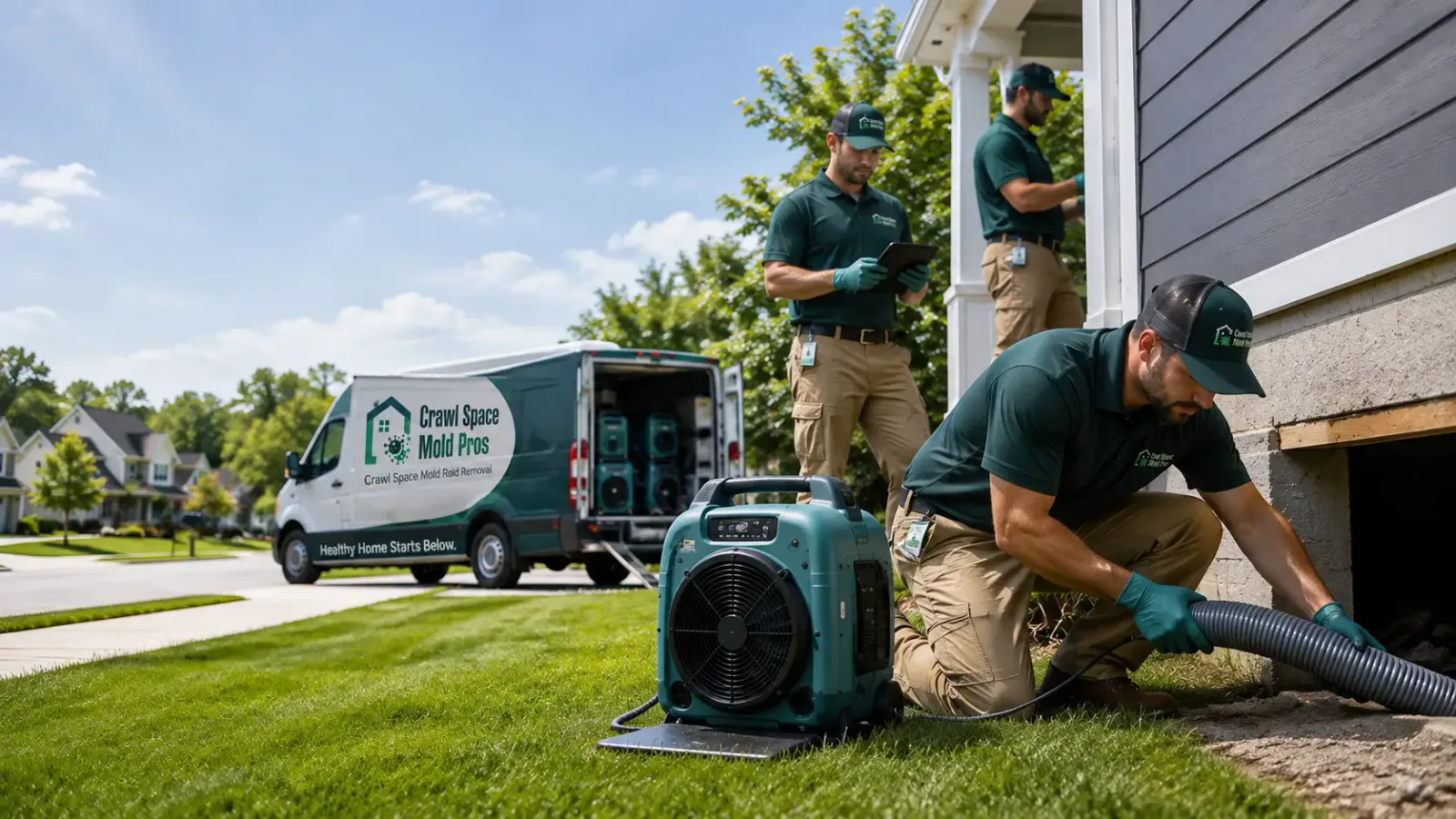 Crawl Space Mold Removal in Riga, MI
